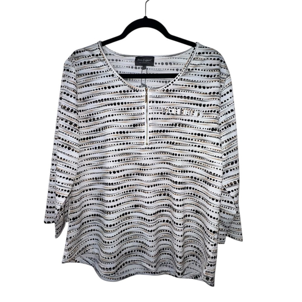 Chic Striped Long Sleeve Top